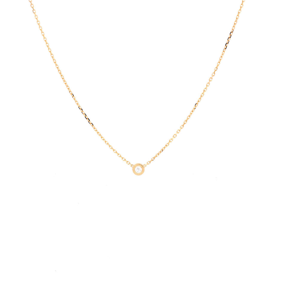 Cartier XS Cartier D'Amour Pendant Necklace 18K Yellow Gold and Diamond